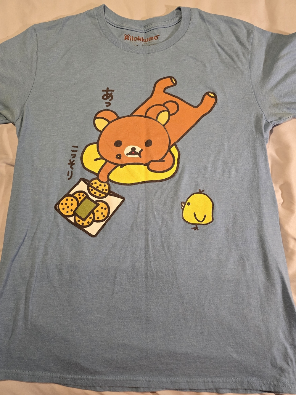 Rilakkuma Light Blue Short Sleeve Graphic Tee